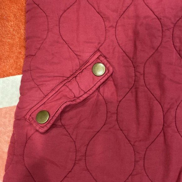 7 for All Mankind Quilt coat small red - Picture 5 of 7